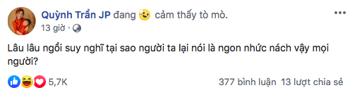 Thắc mắc vì sao gọi là “ngon nhức nách”, mẹ con Quỳnh Trần nhận về cả rổ đáp án mặn mòi từ cư dân mạng: Lầy muốn xỉu! - Ảnh 1.