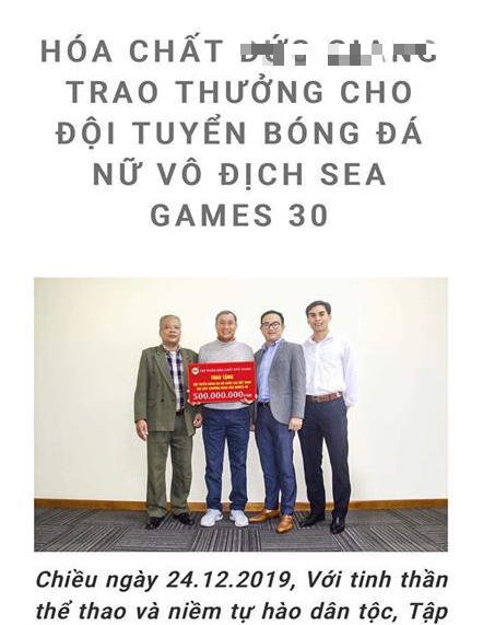 Doanh nghiệp xù tiền thưởng tuyển nữ Việt Nam: Một mực khẳng định không sai, xóa luôn bài viết công bố số thưởng nóng - Ảnh 1.