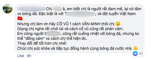 Nhiều người tràn vào Facebook cá nhân để sỉ nhục nữ CĐV cầm loa hát Bay lên trời là em bay ra ngoài: Fan bóng đá có văn hóa thì không làm thế - Ảnh 14.