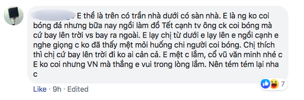 Nhiều người tràn vào Facebook cá nhân để sỉ nhục nữ CĐV cầm loa hát Bay lên trời là em bay ra ngoài: Fan bóng đá có văn hóa thì không làm thế - Ảnh 9.