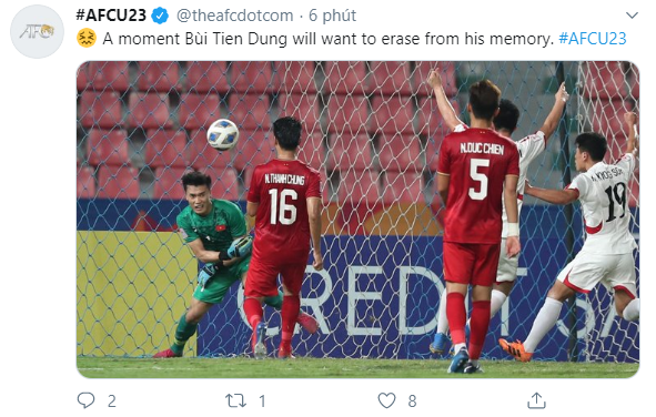 Dân mạng chế ảnh sai lầm của Bùi Tiến Dũng, còn AFC giật tweet nói: Đây là một ký ức mà anh ấy muốn xóa bỏ mãi mãi - Ảnh 1.