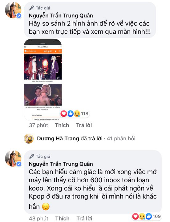 Nguyễn Trần Trung Quân bức xúc, khủng hoảng khi bị hơn 600 inbox tấn công sau phát ngôn “đụng chạm” idol Kpop! - Ảnh 2.