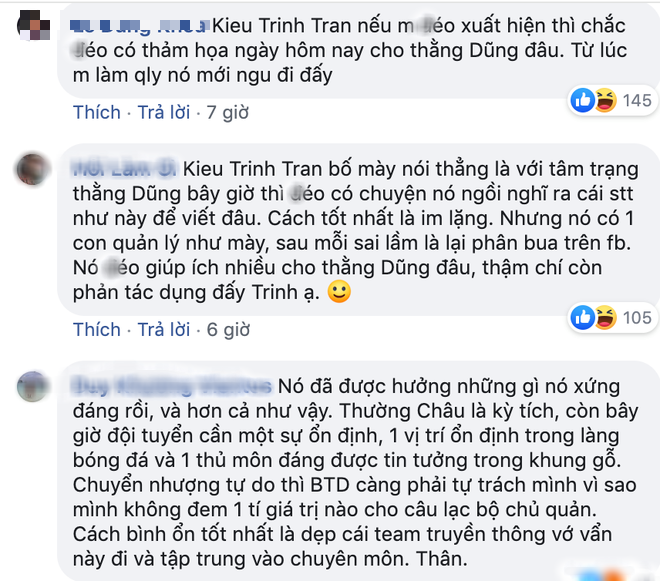 Dân mạng phản dame cực gắt câu nói gây tranh cãi của người chị Bùi Tiến Dũng: Nếu không có Dũng sẽ không có kỳ tích Thường Châu, em xuất sắc nhất - Ảnh 4.