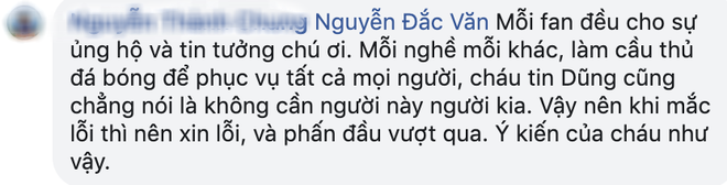 Người chú của Bùi Tiến Dũng phát biểu phản bác cư dân mạng: Rất mừng vì không thấy status của Dũng có lời xin lỗi, người hâm mộ đã cho Dũng được gì? - Ảnh 10.