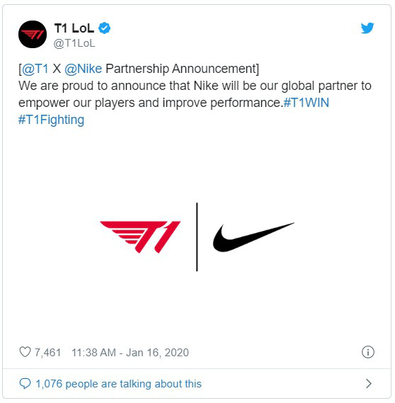 Đội tuyển eSports T1 chính thức trở thành đối tác toàn cầu của Nike, Faker sẽ vào vai đại sứ  - Ảnh 1.