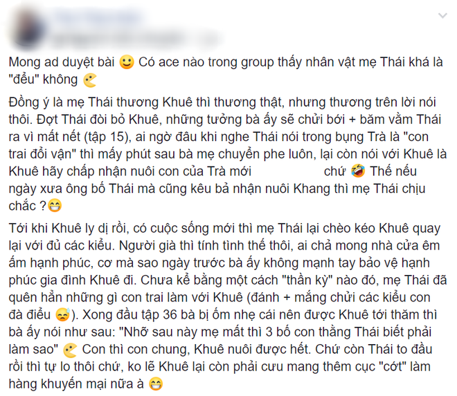 Ích kỉ chèo kéo Khuê (Hoa Hồng Trên Ngực Trái) về bên Thái, bà Hồng bị khán giả tước danh hiệu mẹ chồng quốc dân - Ảnh 4.