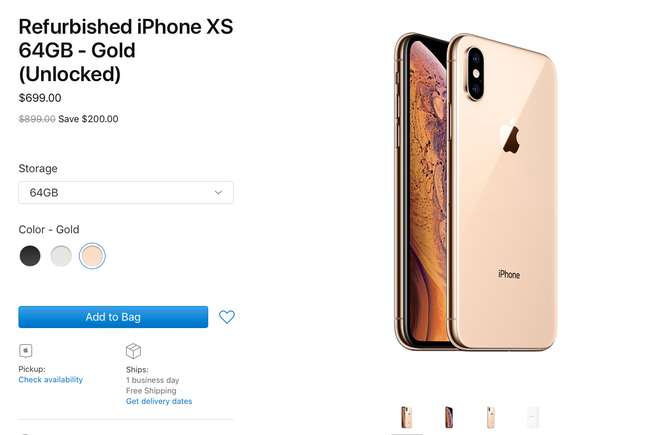 Apple bán iPhone XS và iPhone XS Max hàng tân trang, giá rẻ hơn - Ảnh 1.