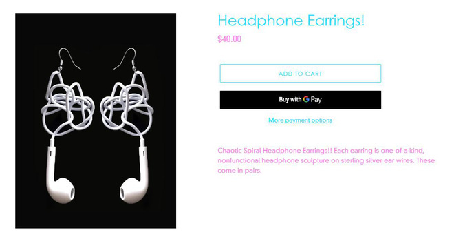 Đang yên đang lành bỗng nổi lên trend khuyên tai làm từ EarPods rối dây, giá tận gần 1 triệu đồng - Ảnh 5.
