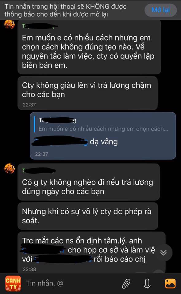 Thương hiệu trà sữa nọ đã quỵt lương nhân viên còn cãi cùn: Công ty không giàu lên vì trả lương chậm cho các bạn, công ty không nghèo đi nếu trả lương đúng ngày cho các bạn - Ảnh 1.