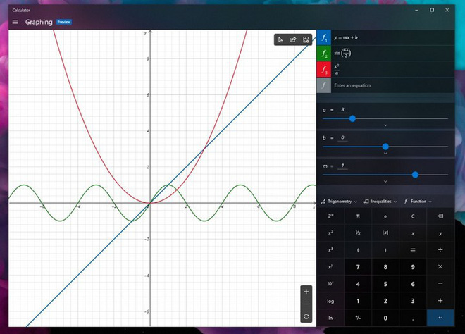 Chúng ta sắp có thể vẽ được đồ thị ngay trên ứng dụng máy tính Calculator của Windows - Ảnh 2.