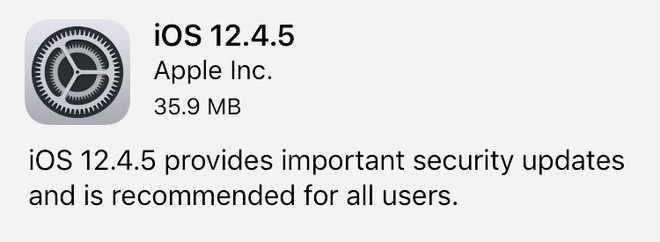 Apple vẫn chưa bỏ rơi thiết bị cũ, tung ra iOS 12.4.5 cho iPhone 5S và iPhone 6 - Ảnh 1.
