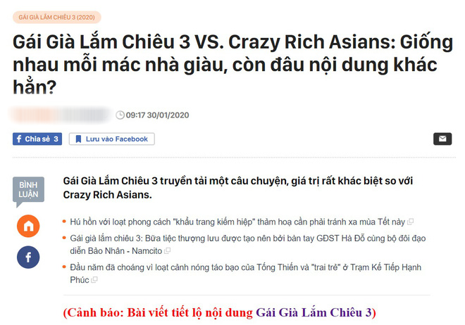 Gần 90% khán giả khẳng định Gái Già Lắm Chiêu 3 là chị em sinh đôi với Crazy Rich Asians? - Ảnh 2.