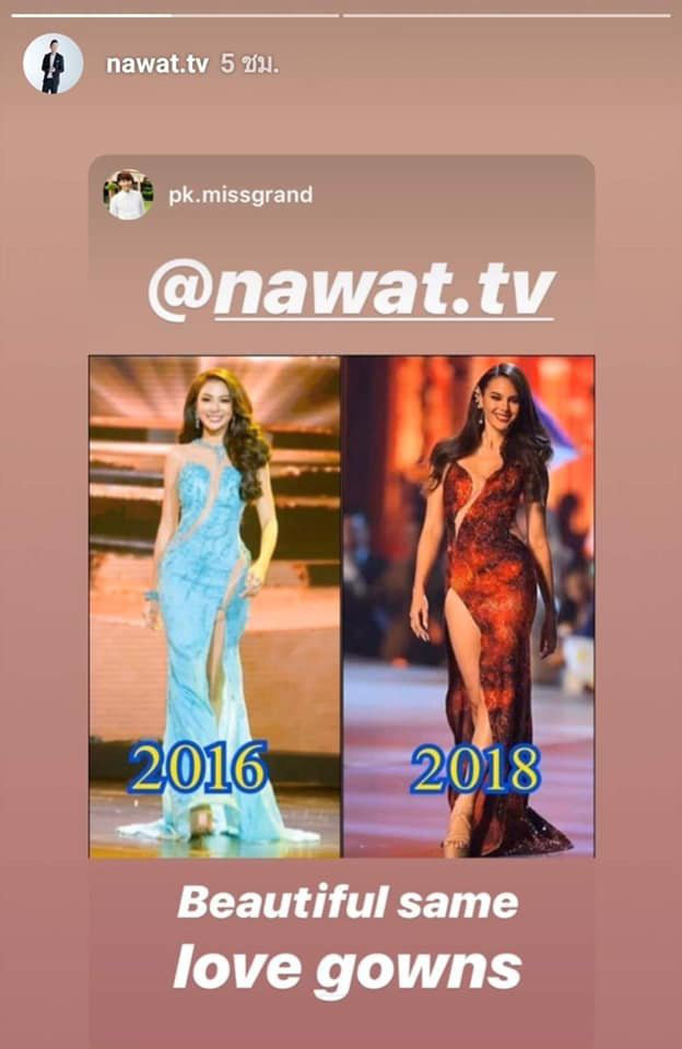 Cha đẻ Miss Grand International cà khịa váy núi lửa nổi tiếng của Catriona Gray là váy đạo nhái? - Ảnh 1.