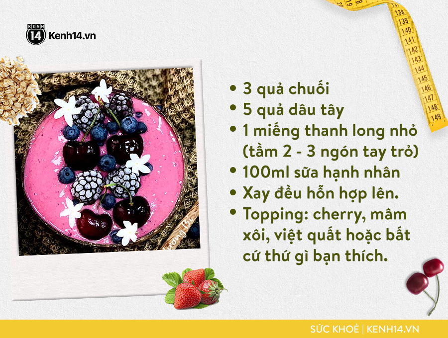 Gợi ý bữa sáng với smoothie bowl hấp dẫn từ cô gái Sài thành giúp da sáng, bụng nhỏ hơn - Ảnh 7.