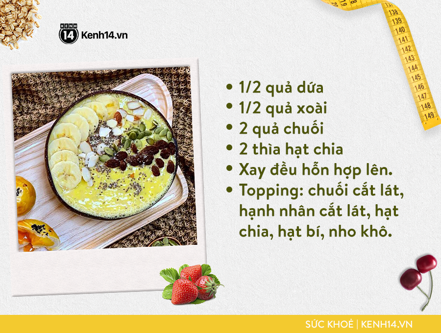 Gợi ý bữa sáng với smoothie bowl hấp dẫn từ cô gái Sài thành giúp da sáng, bụng nhỏ hơn - Ảnh 11.