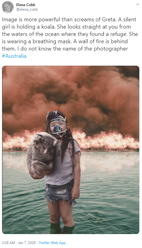 Loạt hình ảnh tràn lan trên MXH về đại thảm họa cháy rừng ở Úc: Giải cứu kangaroo, cô bé và bức tường lửa... đều không phải là thật - Ảnh 2.