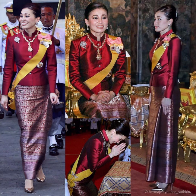 Hoàng quý phi Thái Lan xuất hiện lần đầu tiên sau khi được phục vị, đáng chú ý là biểu hiện của Hoàng hậu Suthida - Ảnh 11.