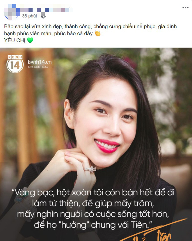 The most viral saying today belongs to Thuy Tien with many likes and shares: 