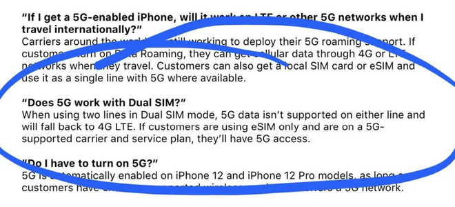 iPhone 12 kh&ocirc;ng d&ugrave;ng được 5G khi lắp 2 SIM - Ảnh 1.