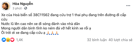 Hoa Minzy had trouble on the way to help pregnant women to the hospital amid the flooded areas, the representative spoke clearly about the truth - Photo 3.