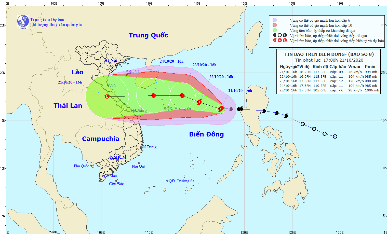 Bão số 8 vừa vào Biển Đông, nguy cơ áp thấp mới hình thành - Ảnh 1.