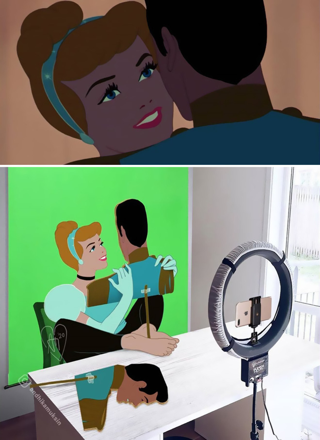 Khi c&aacute;c cảnh quay nổi tiếng của Disney được kh&aacute;n giả chế lại ảnh hậu trường th&igrave; tr&ocirc;ng sẽ như thế n&agrave;o? - Ảnh 3.