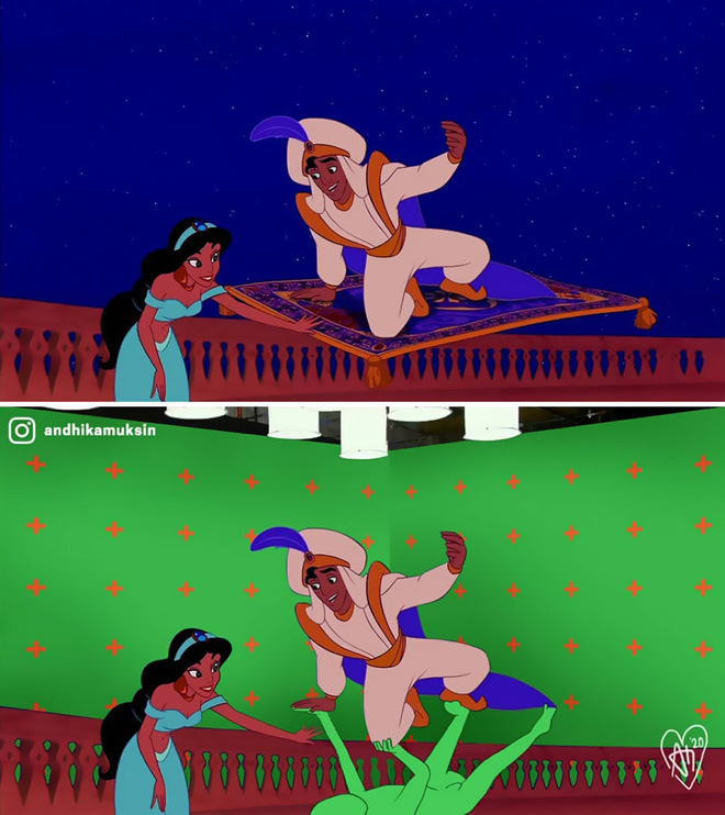 Khi c&aacute;c cảnh quay nổi tiếng của Disney được kh&aacute;n giả chế lại ảnh hậu trường th&igrave; tr&ocirc;ng sẽ như thế n&agrave;o? - Ảnh 4.