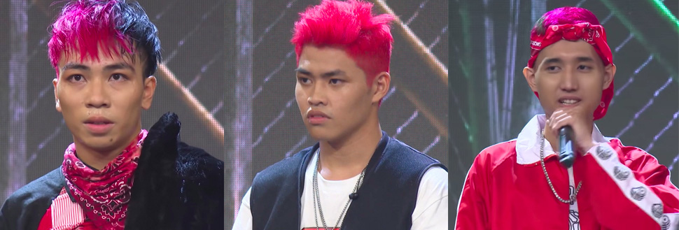 No mắt với bảng m&agrave;u sặc sỡ c&aacute;c kiểu đầu chất chơi của th&iacute; sinh Rap Việt! - Ảnh 1.