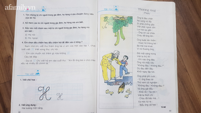 Hoang mang với phiên bản mới của bài thơ Thương ông trong sách tiếng Việt lớp 2: Vần điệu trúc trắc, khó nhớ, nội dung xa lạ? - Ảnh 1.