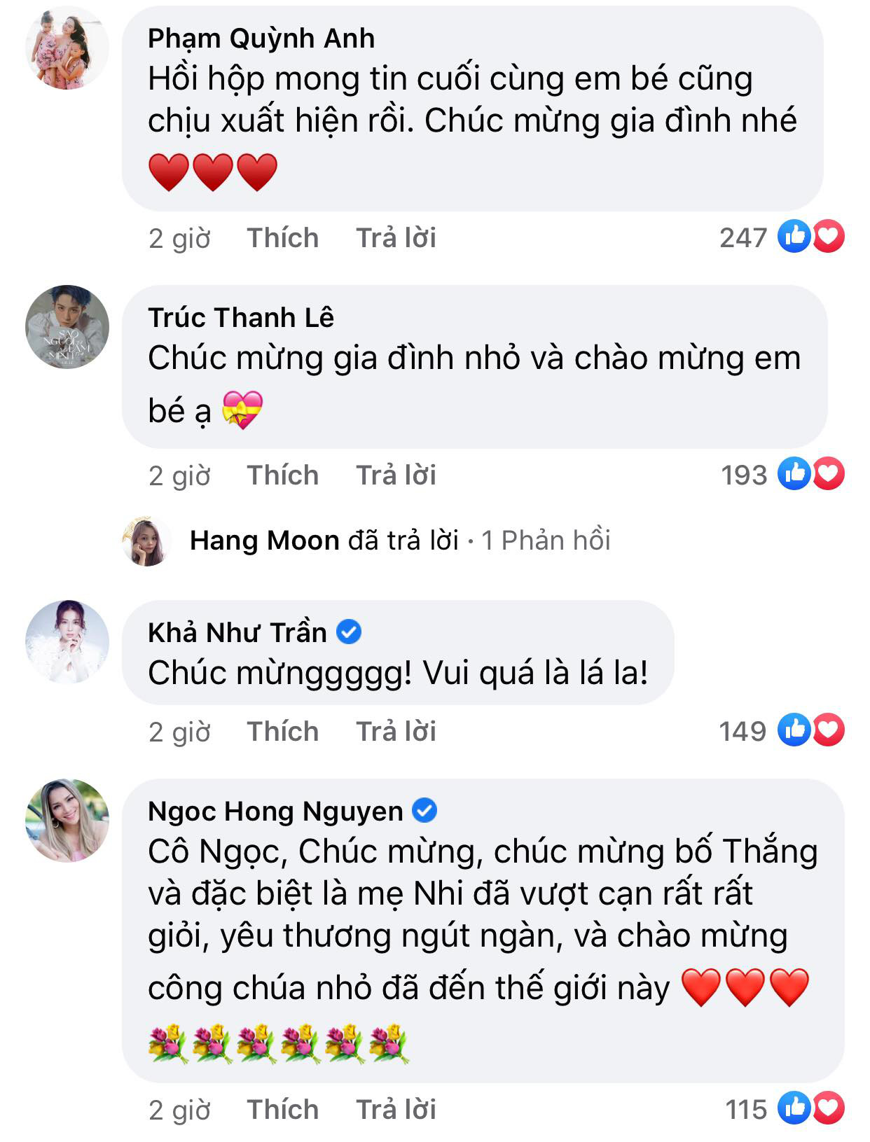 The stars simultaneously congratulated Dong Nhi - Mr. Cao Thang welcoming his first son: Ngo Kien Huy - Noo broke, Kha Ngan rushed back to joy - Photo 7.