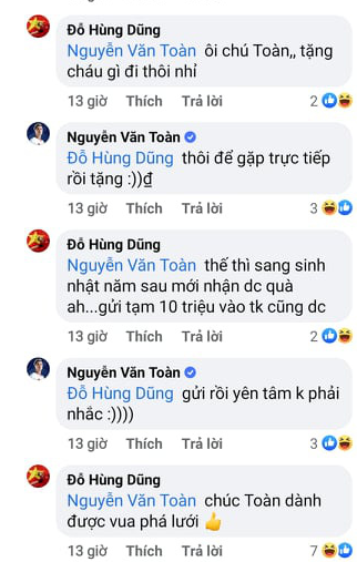 Văn Toàn nhiều tiền, gửi luôn 10 triệu mừng sinh nhật con trai Hùng Dũng chỉ sau một câu nói - Ảnh 1.