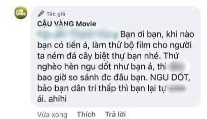 Sau lùm xùm admin chửi khán giả, đạo diễn Cậu Vàng lên tiếng: Chúng tôi không truyền thông bẩn - Ảnh 3.