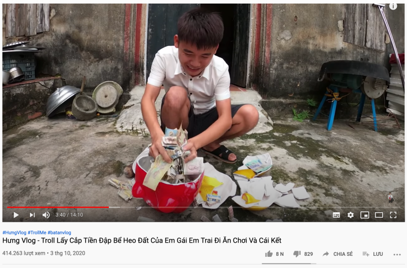 Ms. Tan's son released an offensive clip of stealing money to raise pigs and then how many of his siblings did they eat?  - Photo 2.