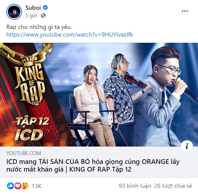 As Rap Viet's trainer, Suboi was shocked when he shared the King Of Rap video series, especially someone who made fun of himself - Photo 2.