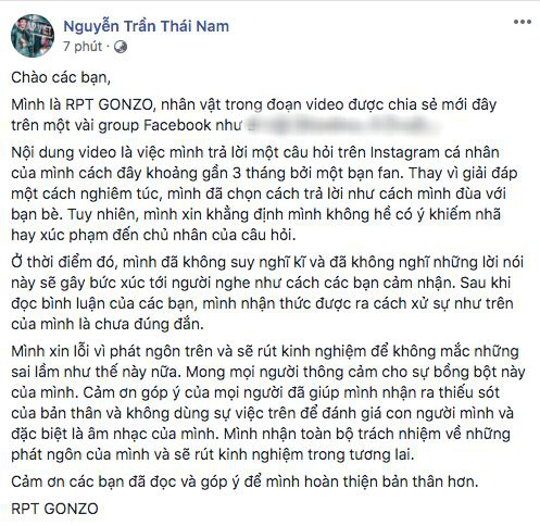 The Gonzo Statement Controversy - MCK - Tlinh: An advocate, that sarcasm gets mainstream shows and wants to be treated as Underground?  - Photo 2.