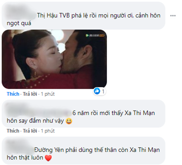 Ơn giời, sau 6 năm thì Xa Thi Mạn cũng đã chịu đóng một cảnh hôn mùi mẫn ở Yến Vân Đài! - Ảnh 2. Ơn giời, sau 6 năm thì Xa Thi Mạn cũng đã chịu đóng một cảnh hôn mùi mẫn ở Yến Vân Đài! - Ảnh 2.