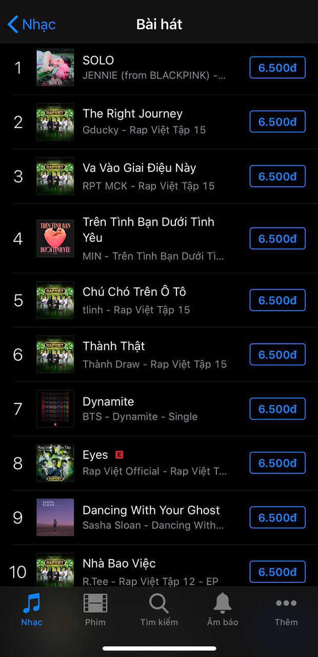 Tròn 2 năm debut, SOLO của Jennie (BLACKPINK) bất ngờ vượt hàng loạt hit Rap Việt để chạm nóc Itunes Việt Nam - Ảnh 1.