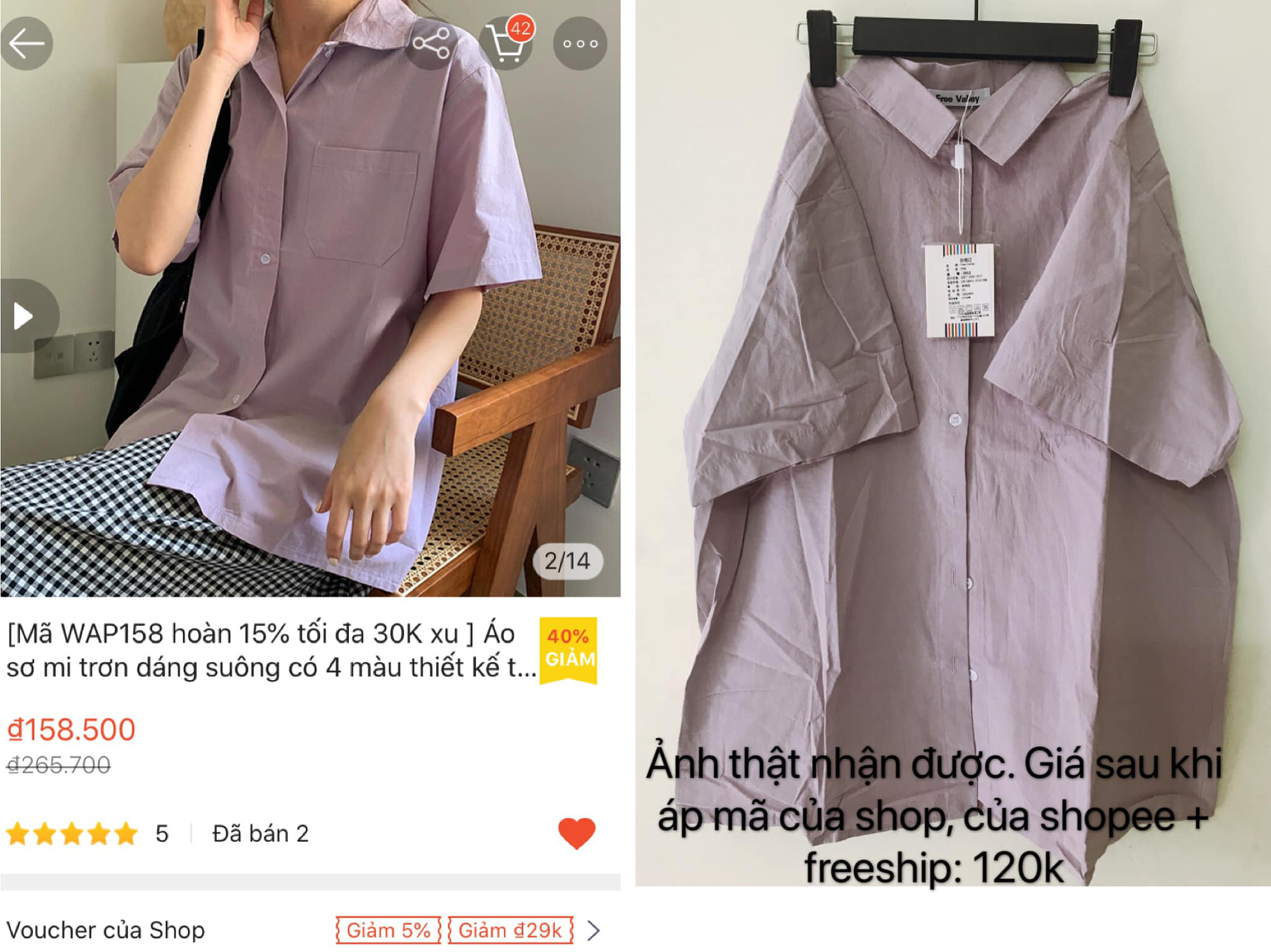 Tín đồ shopping chỉ cách mua quần áo ở shop quốc tế Shopee giá rẻ bằng 1/2 mua trong nước - Ảnh 4. Tín đồ shopping chỉ cách mua quần áo ở shop quốc tế Shopee giá rẻ bằng 1/2 mua trong nước - Ảnh 4.