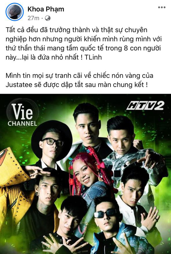 Karik h&eacute; lộ Chung kết Rap Việt:  Tlinh l&agrave; người g&acirc;y r&ugrave;ng m&igrave;nh v&igrave; mang thần th&aacute;i tầm quốc tế! - Ảnh 2.