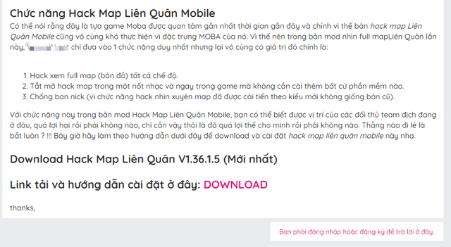 Thành viên diễn đàn công nghệ nổi tiếng tại Việt Nam đăng bài chia sẻ, hướng dẫn hack Liên Quân - Ảnh 4.