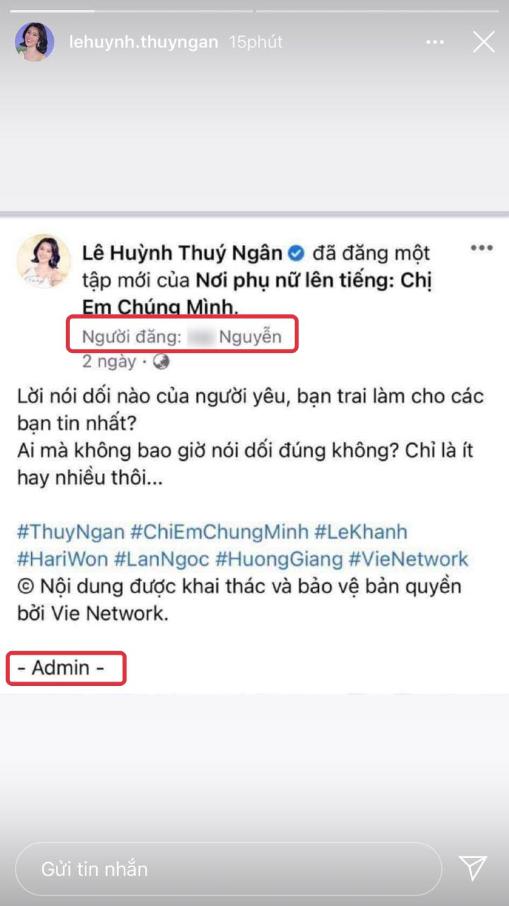 Finally, Thuy Ngan spoke about the suspicion of leaving Huong Giang after the intense drama, taking the evidence to the social network - Photo 2.