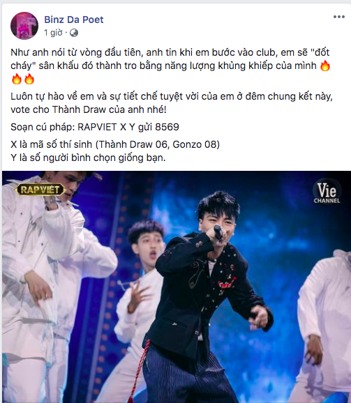 Binz kêu gọi vote khắp MXH, Suboi và Karik sốt sắng nhưng không bằng Rhymastic khoe nhắn tin bình chọn cho cả 8 thí sinh! - Ảnh 4.