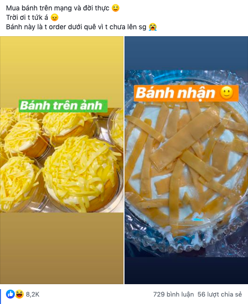 Order bánh trên mạng, cô gái “sốc” khi nhận lại sản phẩm thực tế: Hoá ra nhờ chiêu này mà nhiều người khác cũng ăn “quả lừa” - Ảnh 1.