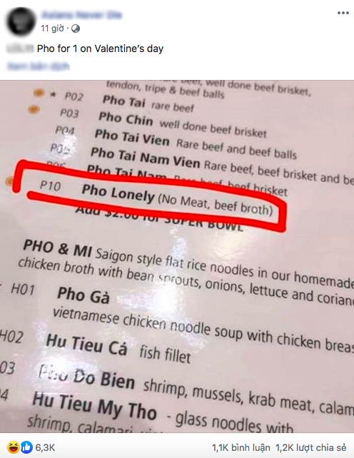 M&oacute;n &ldquo;Phở C&ocirc; Đơn&rdquo; rất hợp cho những ai độc th&acirc;n trong dịp Valentine, nhưng nếu biết nguy&ecirc;n liệu ch&iacute;nh của n&oacute; th&igrave; c&oacute; lẽ sẽ phải nghĩ lại - Ảnh 1.