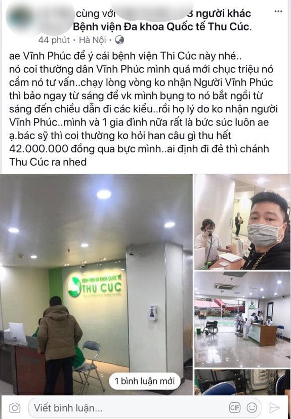 BV Thu Cúc lên tiếng khi bị phản ánh “kỳ thị” sản phụ người Vĩnh Phúc: Mọi thứ đều tuân theo đúng nguyên tắc, phác đồ điều trị và hướng dẫn của ngành y tế - Ảnh 1.