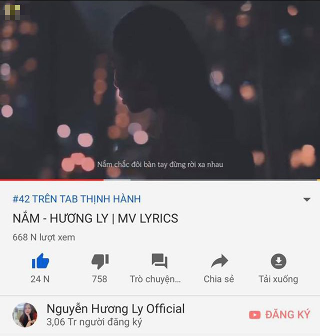 Hương Ly dạo này: 1 tuần đăng 5 video không cái nào vượt 500k lượt xem, ra sản phẩm mới nhưng bản remix mới chớm lọt vào top trending? - Ảnh 4.