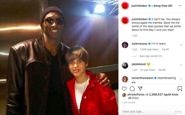 Không ồn ào khoa trương, đây là cách Justin Bieber lặng lẽ làm để nhớ về huyền thoại Kobe Bryant - Ảnh 2.