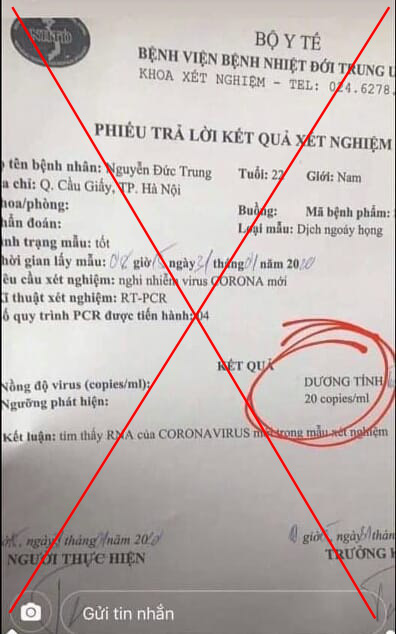 Xuất hiện kết quả xét nghiệm dương tính với nCoV giả mạo - Ảnh 2.