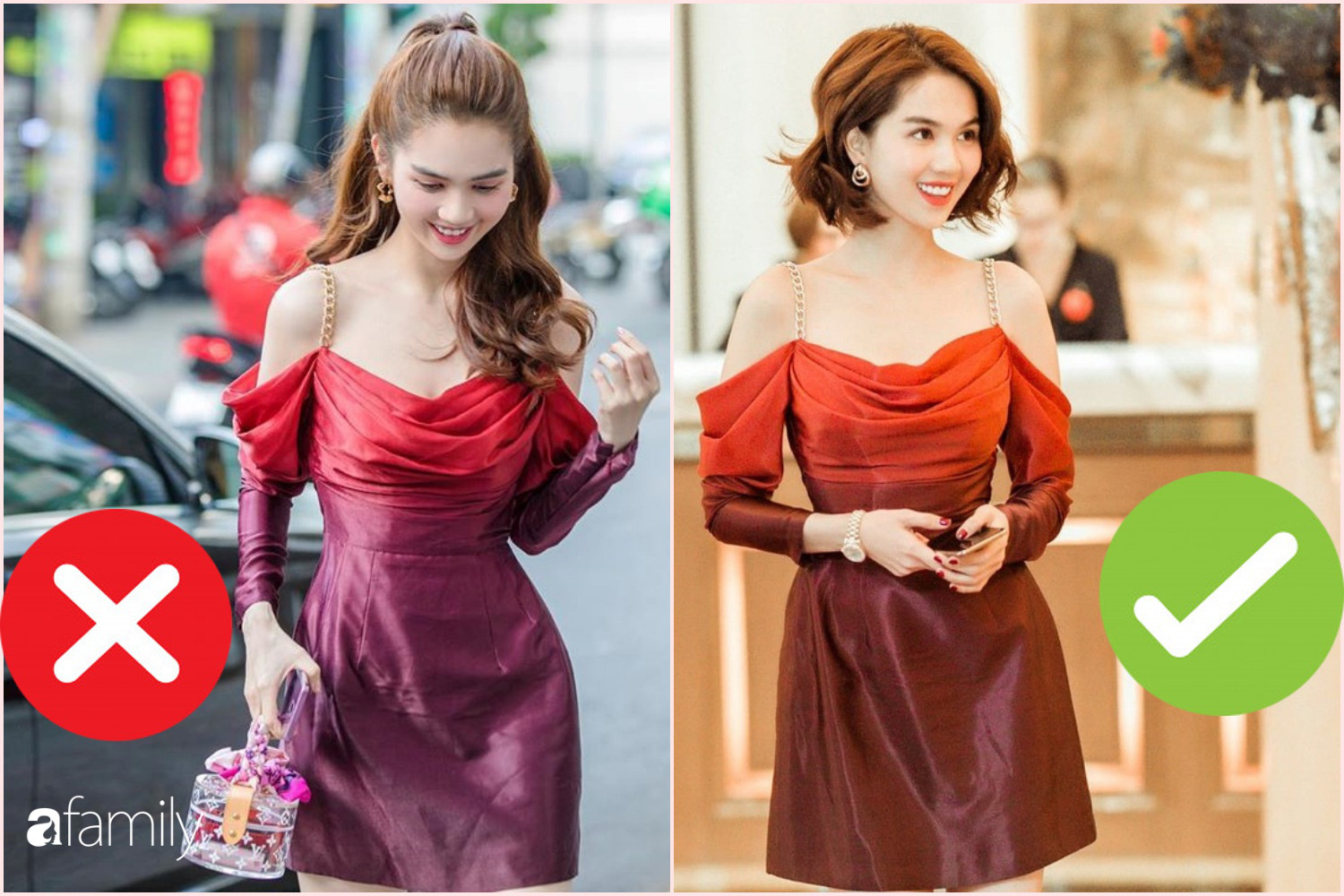 Nhìn sự cách biệt váy hiệu – váy chợ của Ngọc Trinh mới thấy photoshop có tác dụng thần kỳ thế nào - Ảnh 1.