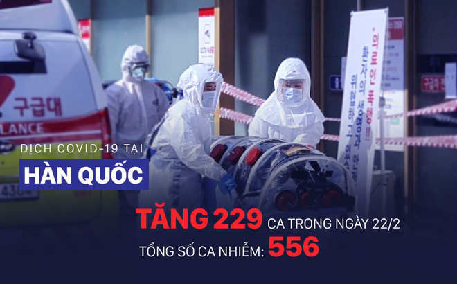 COVID-19: Diễn biến ngoài lãnh thổ TQ đáng lo ngại, Hàn Quốc tăng lên 556 ca nhiễm bệnh - Ảnh 1.